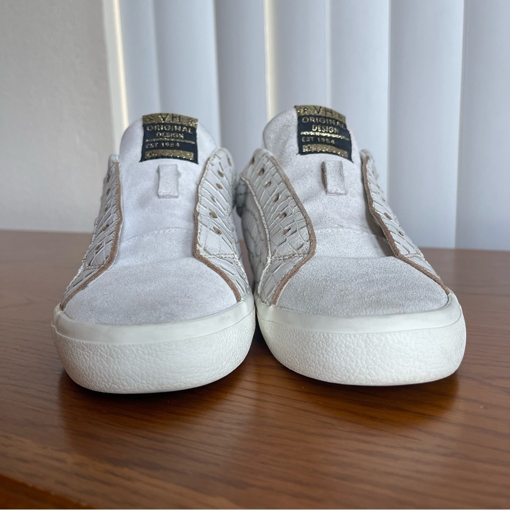 Vintage Havana Flair Sneakers Off-White/Gold Croc Size 7.5 - Picture 9 of 16